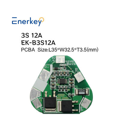 kopen Enerkey 3S 12A 11.1V 12.6V 18650 Li-ion Lithiumbatterijpakketten BMS-bescherming PCB-bord voor elektrische auto online vervaardiging