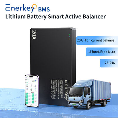 kopen Enerkey 1A-20A Smart Active Balancer for 12V 24V 36V 48V 60V 72V 3S 4S 7S 8S 13S 16S 20S 24S LiFePo4 Li-ion online vervaardiging