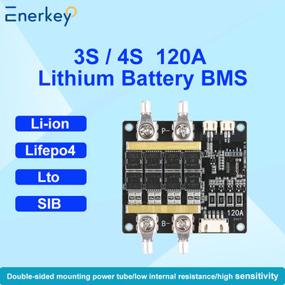 Enerkey Hardware BMS 3S 4S 12V 60A 80A 100A 120A LiFePO4 batterij PCB met balans voor motorfiets