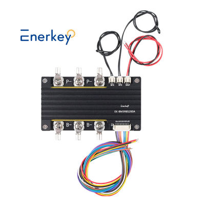 Enerkey 3.7V Li-ion Lifepo4 7S 24V 200A BMS Common Port met balanstemperatuurmeting voor elektrische vorklift