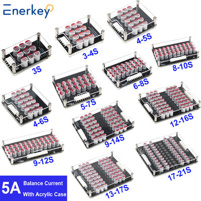 Enerkey 5A 3S 4S 5S 6S 7S 8S 9S 10S 12S 14S 16S 17S 21S Lithium Active Equalizer met acrylplaat Li-ion/Lto/Lifepo4 Battery Balancer voor scooter