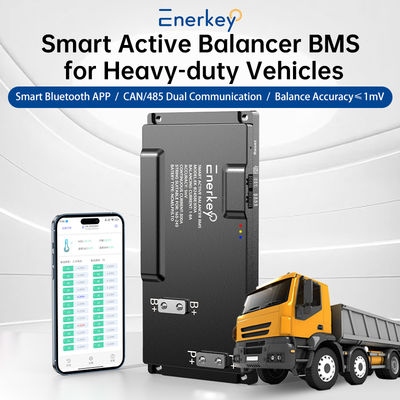 Batterijbeschermingsbord 16S-24S 200A 250A 300A BMS met 8A Actieve Balans BT/CAN/RS485 voor Elektrische vorkheftruck Lifepo4 li-ion Batterij