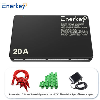 Enerkey 20A Slimme Balancer 4S 8S 12S 16S 20S 24S 40A 60A met CAN en Bluetooth Actieve balancer voor Elektrisch Voertuig